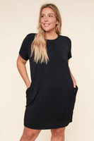 Weekender T Shirt Mini Jersey Knit Dress Curvy
