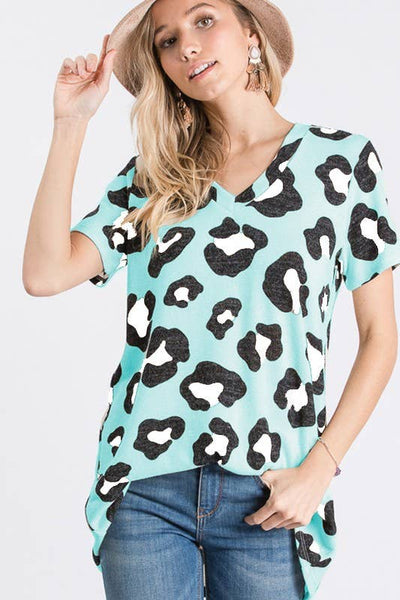 The Lyn Leopard Print Tee