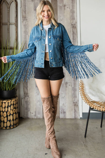 The Margo Fringe Denim Jacket